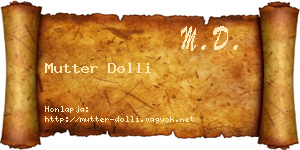 Mutter Dolli névjegykártya